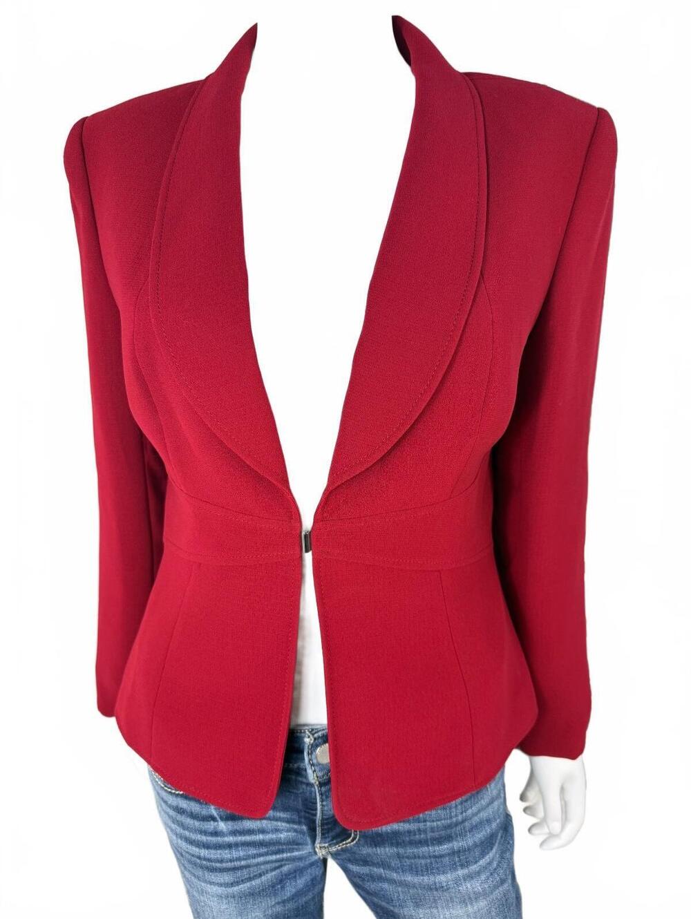 Alex Marie Red Tailored Blazer Jacket Size 10